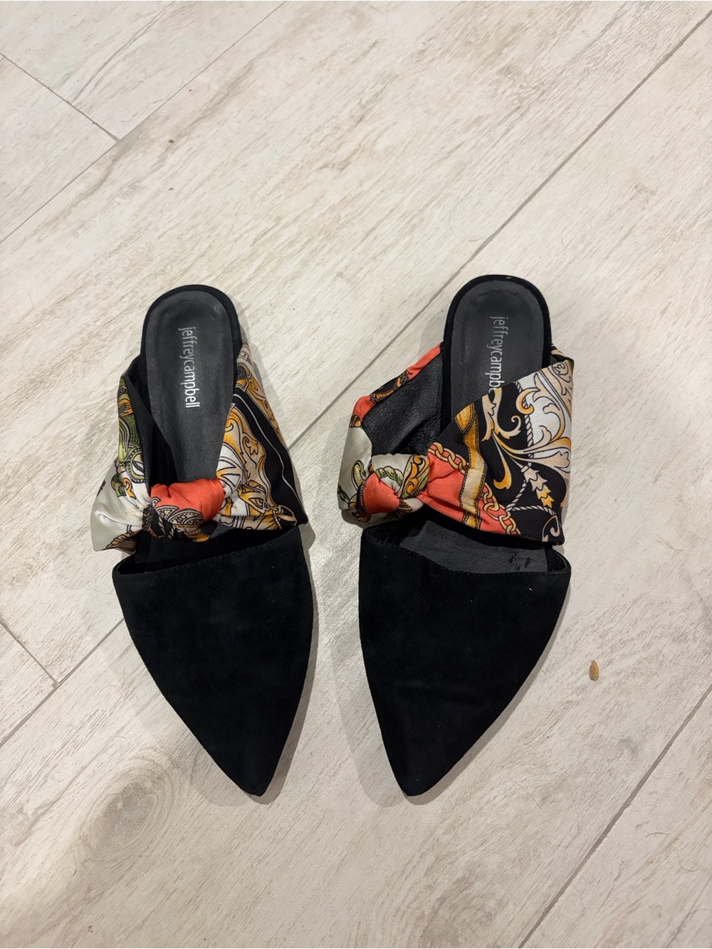 Jeffrey Campbell Charin Bow Mule with scarf detailing